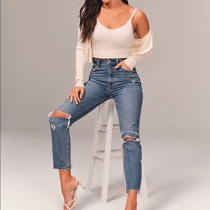 Abercrombie & Fitch Curve Love Mom Jeans size 25